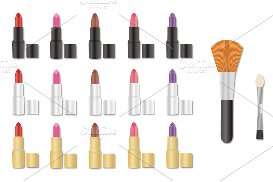 Make up / cosmetic products (Vector) in Objects - product preview 8
