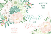 VECTOR Mint and Blush design
