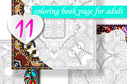 11 Coloring Book Page for Adult