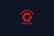 Ouroboros Bicycle Logo Template