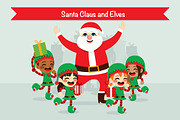 Santa Claus And Elves