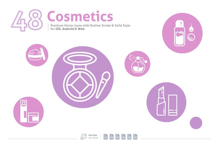 Cosmetics Premium Vector Icons