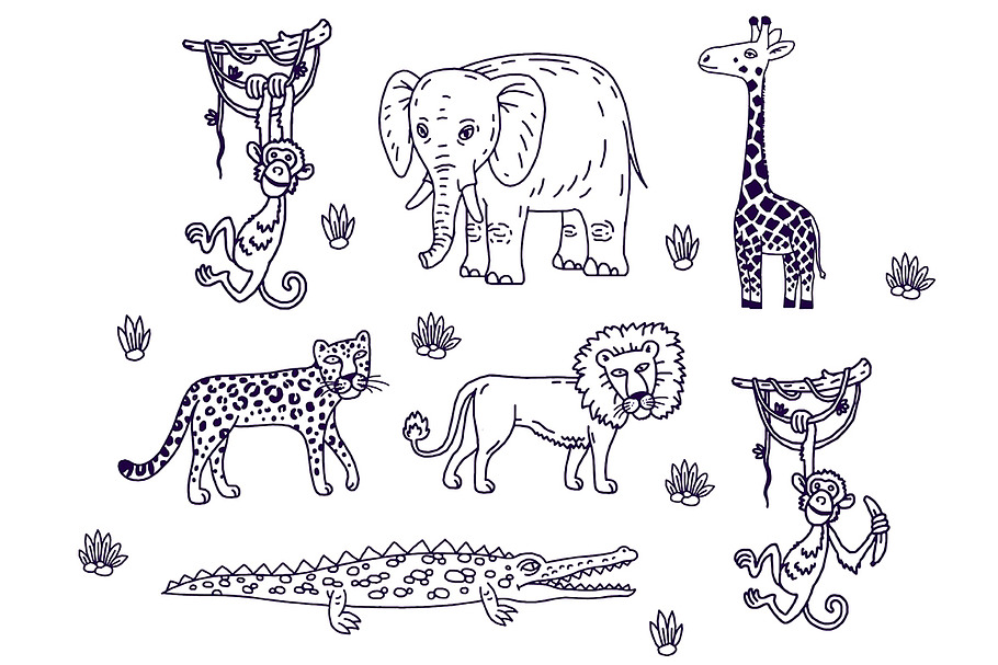 FUNNY JUNGLE in Illustrations - product preview 8
