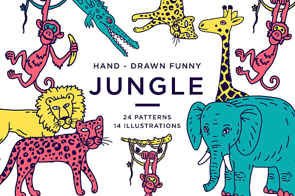 FUNNY JUNGLE in Illustrations - product preview 6