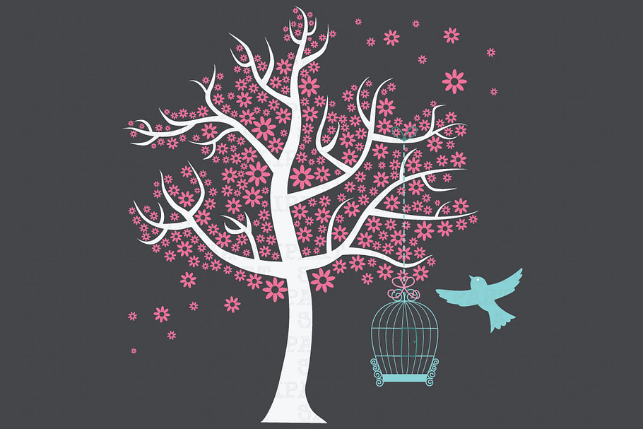 Tree Clipart in Illustrations - product preview 8