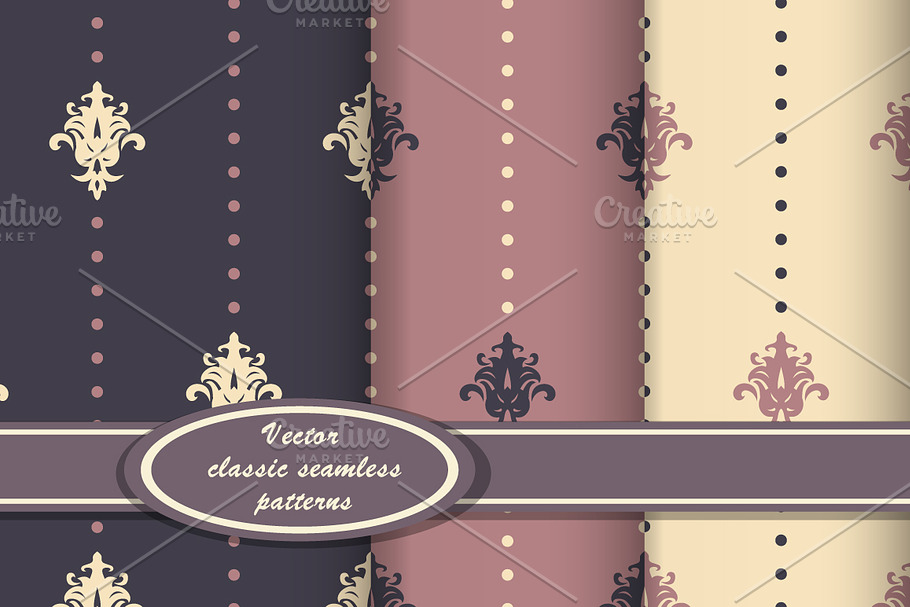 Vector classic seamess patterns in Patterns - product preview 8