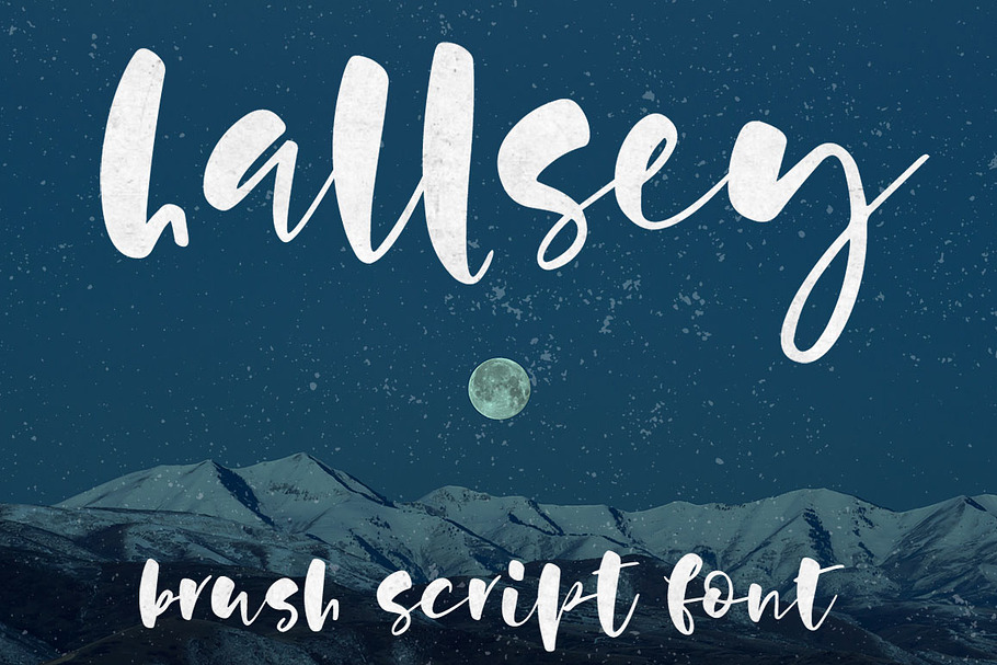 Hallsey - lowercase script font