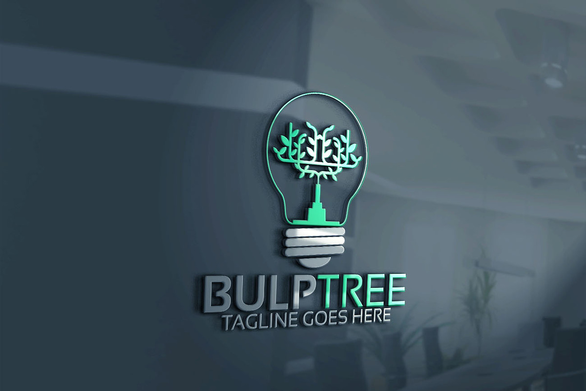 Bulb Tree Logo in Logo Templates - product preview 8