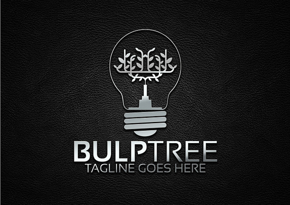 Bulb Tree Logo in Logo Templates - product preview 2