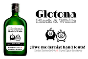 Glotona Black & White fonts
