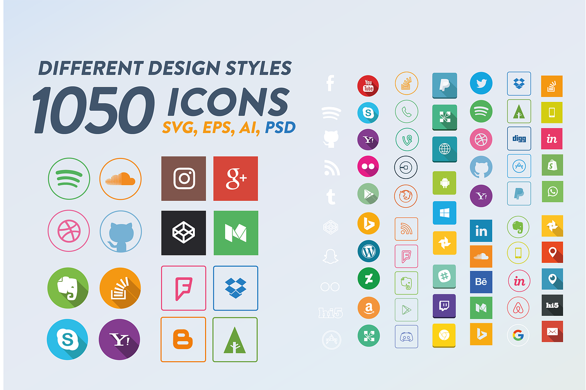 Social Media Icons in Social Media Templates - product preview 8