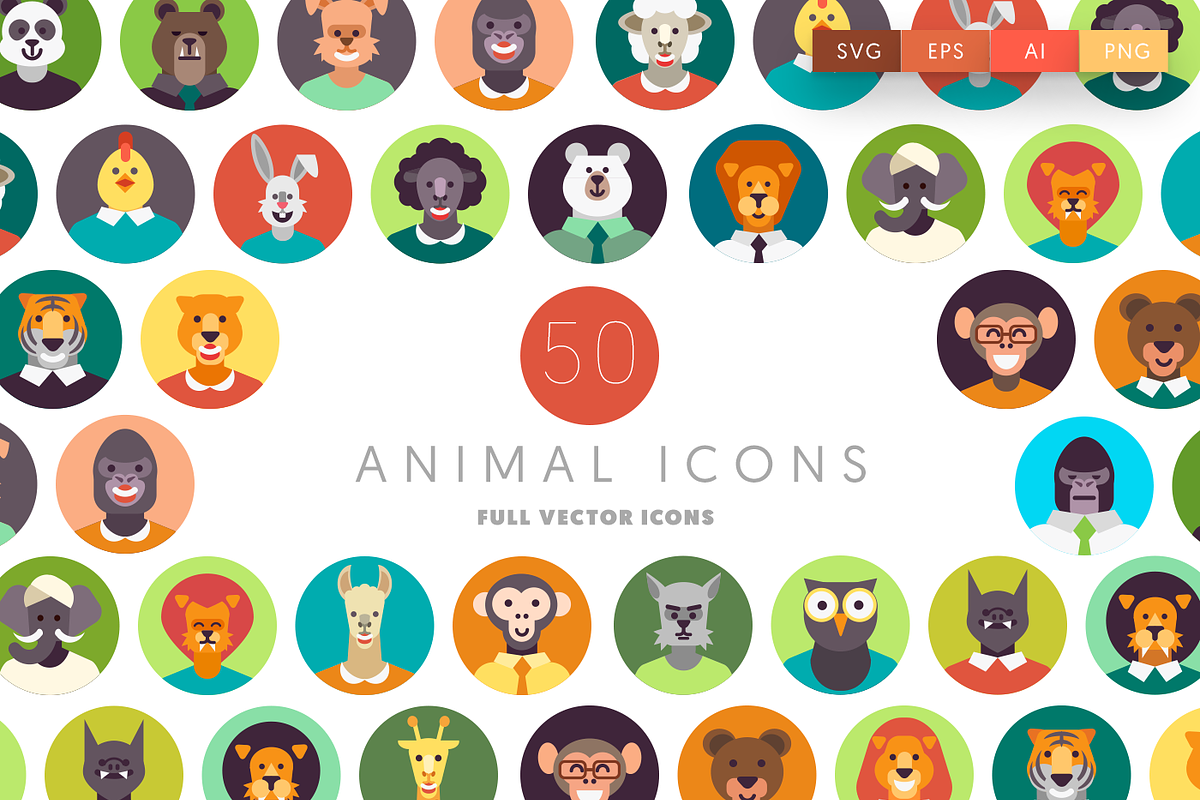50 Animal Icons in Animal Icons - product preview 8