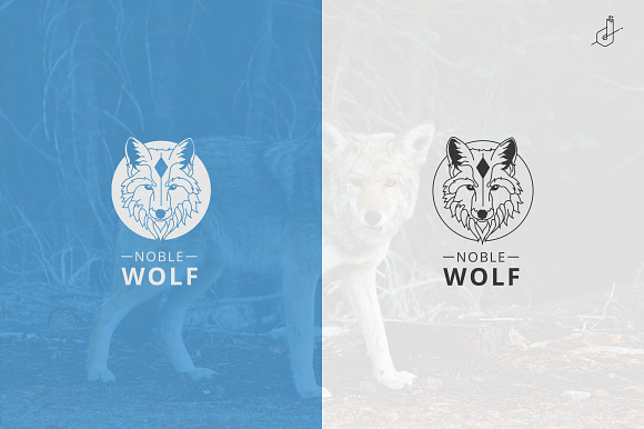 Noble Wolf Logo in Logo Templates - product preview 1