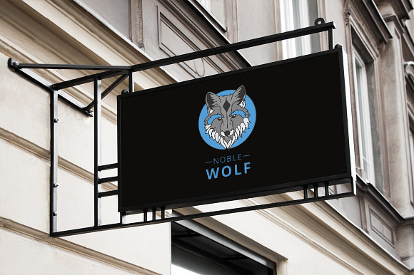 Noble Wolf Logo in Logo Templates - product preview 3