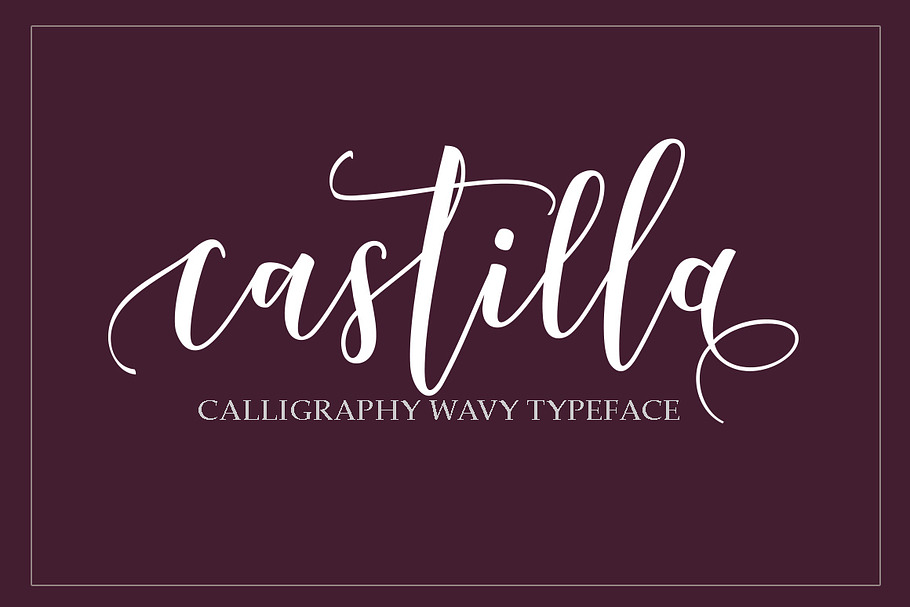 Castilla Script in Script Fonts - product preview 8
