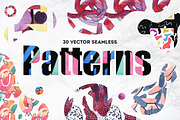 Vibrant Watercolor Patterns