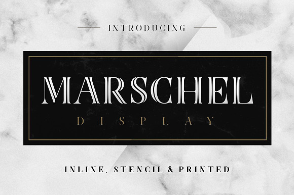 Marschel Complete Family in Display Fonts - product preview 18