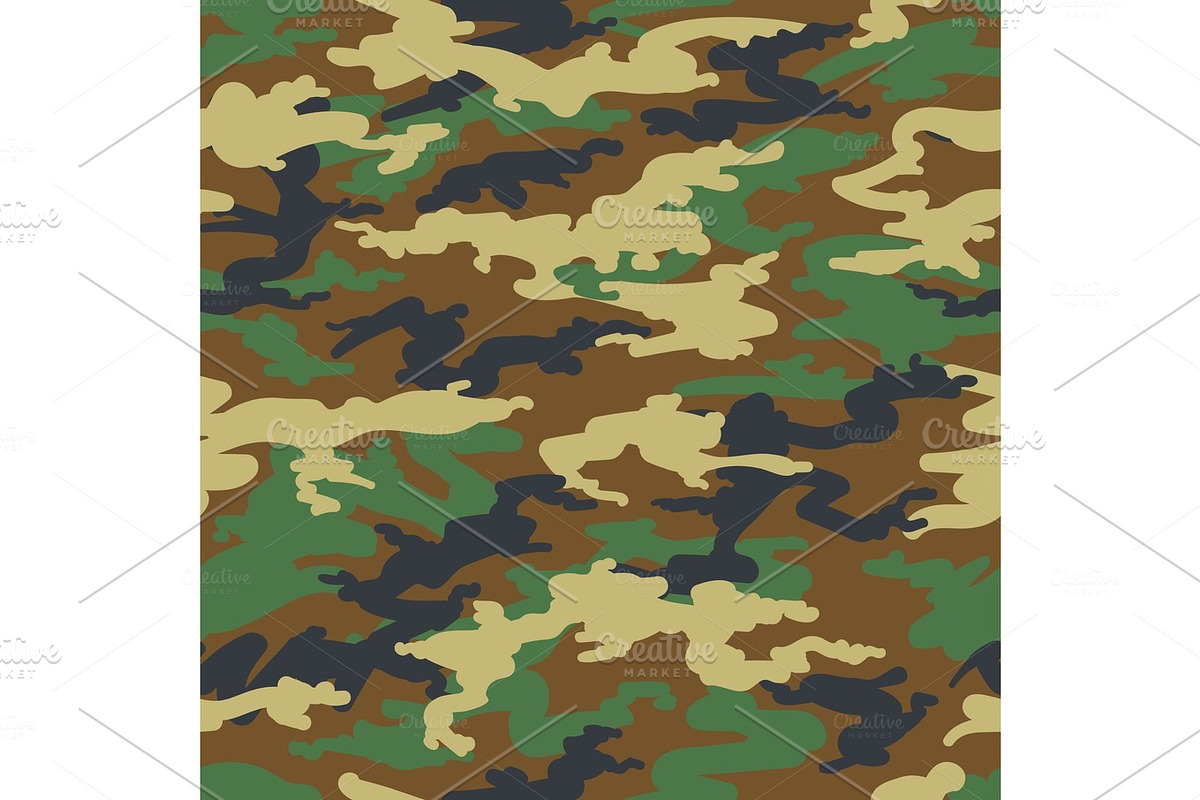 Camouflage seamless pattern in Textures - product preview 8
