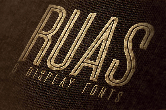 Ruas - Vintage Style Font in Display Fonts - product preview 4