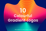 [-33%] 10 Colourful Gradient Logos