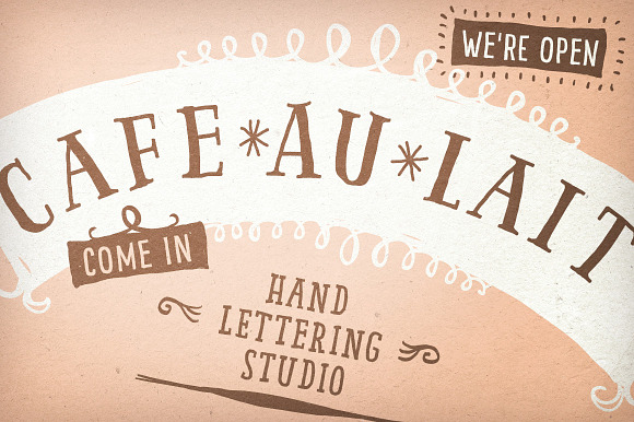 A Hand Drawn & Lettered Bundle in Lettering Fonts - product preview 3