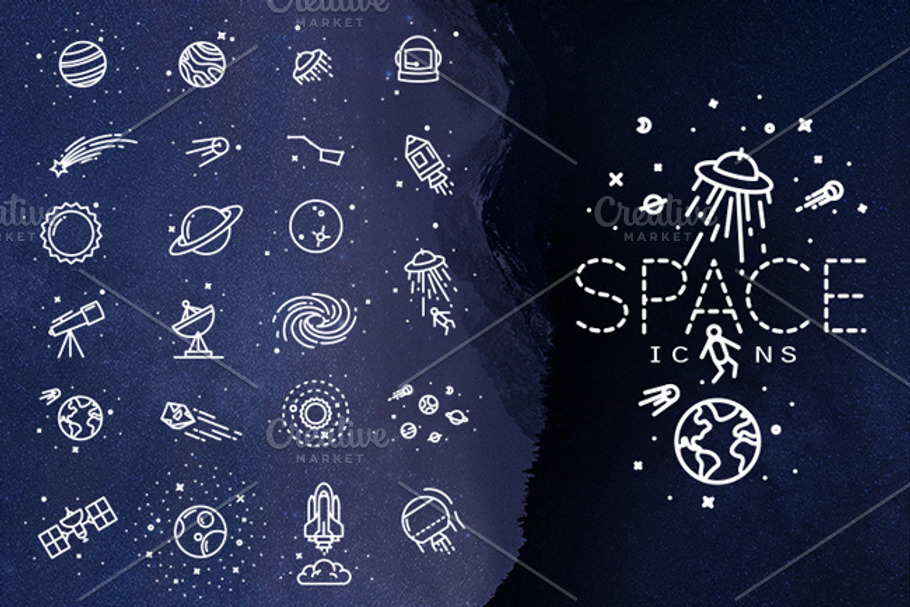 Space Icons in Space Icons - product preview 8