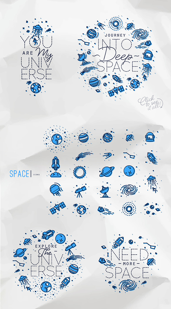 Space Icons in Space Icons - product preview 2