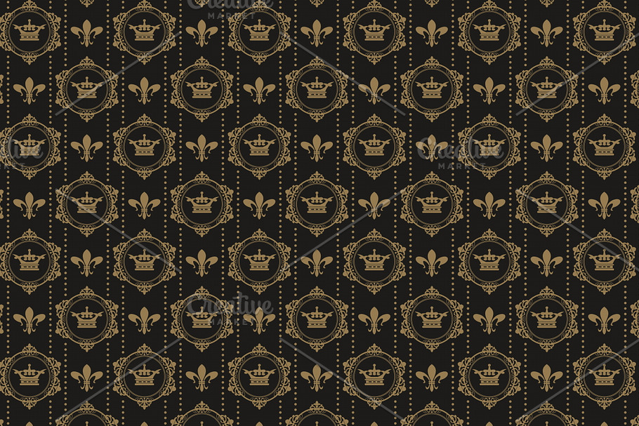 Vintage royal background in Patterns - product preview 8