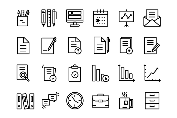 Office & Business Icon Set in Business Icons - product preview 1