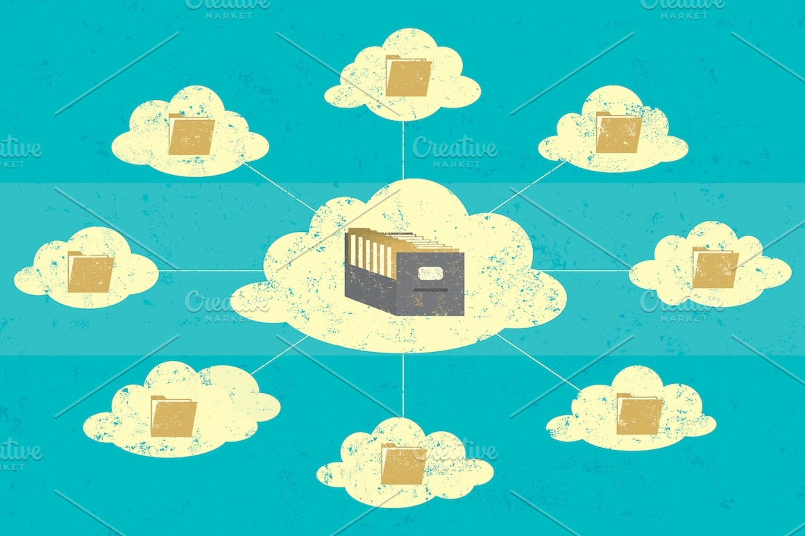 Cloud Storage Illustrations Creative Market