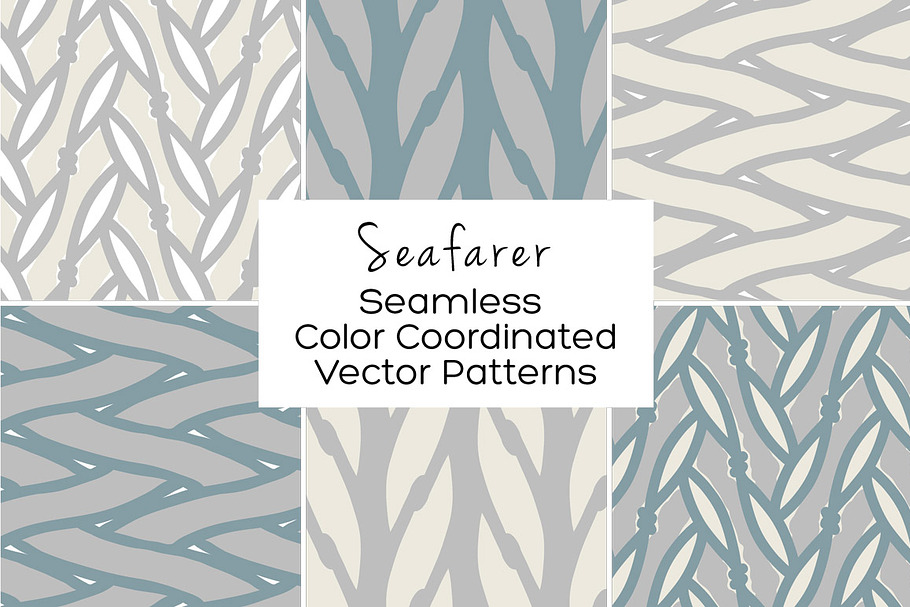 Seafarer Seamless Vector Patterns