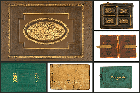 Vintage Book Covers Photo Pack in Textures - product preview 1