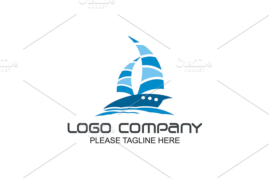 Yacht Logo Company in Logo Templates - product preview 8