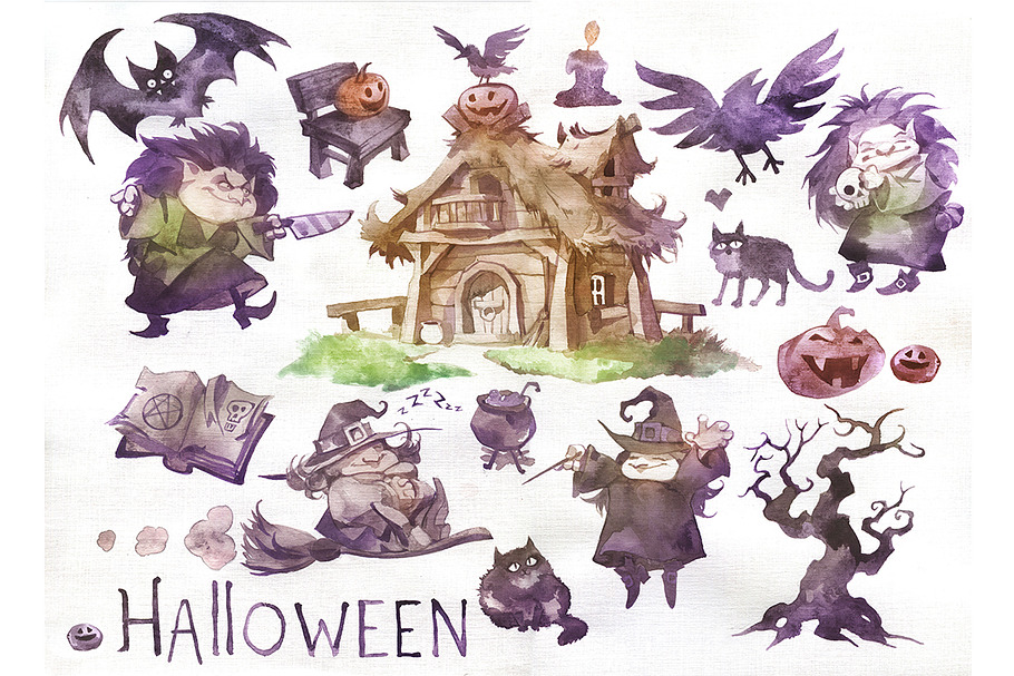 Witch Halloween Set