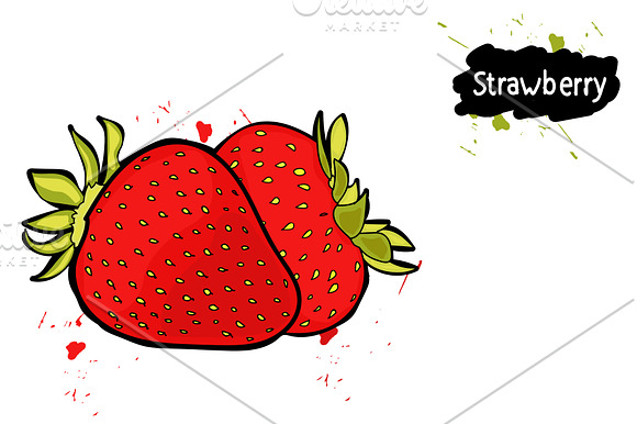juicy fruit- BIG set in Illustrations - product preview 1
