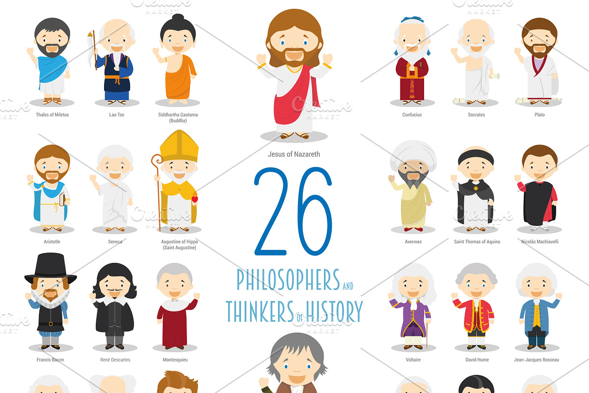 26 Great Philosophers of History in Illustrations - product preview 8