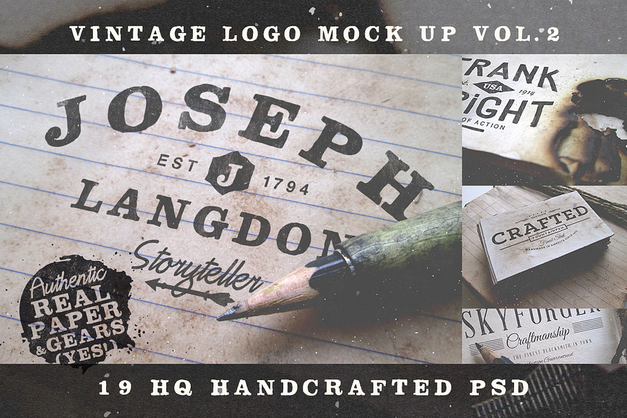 Vintage Logo Mock Up Set Volume 2 in Branding Mockups - product preview 8