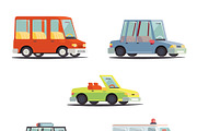 Cartoon Transport Car 