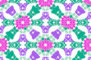 Multicolor Ornate Check Seamless Pattern