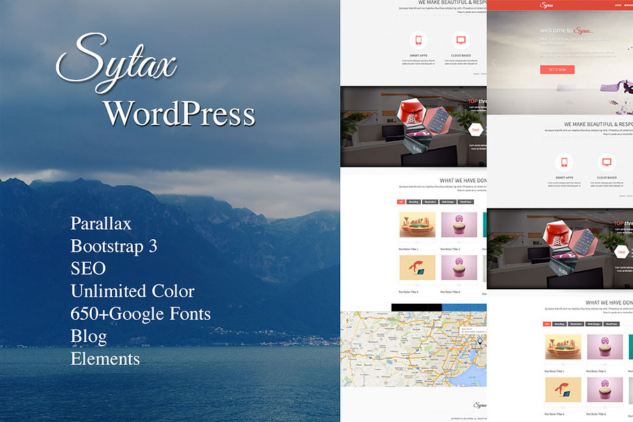 Sytax One Page MultiPurpose WP Theme