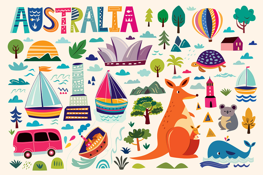Australian symbols in Illustrations - product preview 8