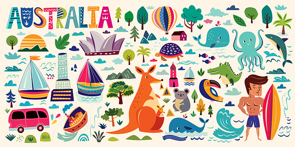 Australian symbols in Illustrations - product preview 2