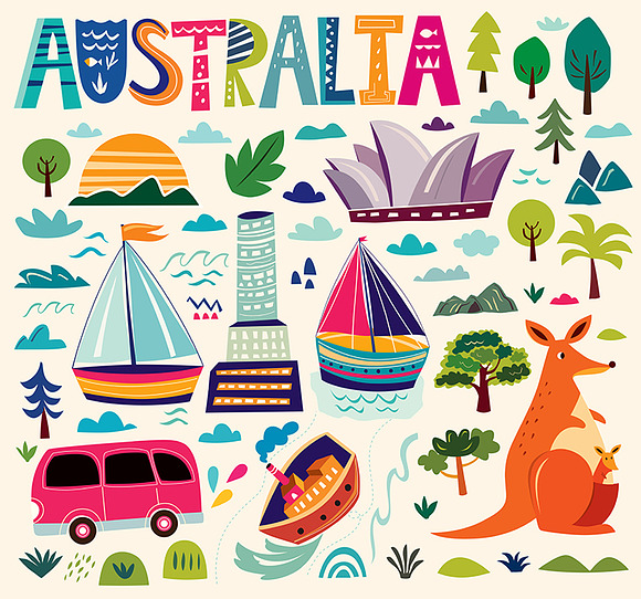 Australian symbols in Illustrations - product preview 4