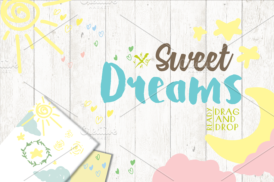 NIGHT TIME BUNDLE -SWEET DREAMS  in Illustrations - product preview 8