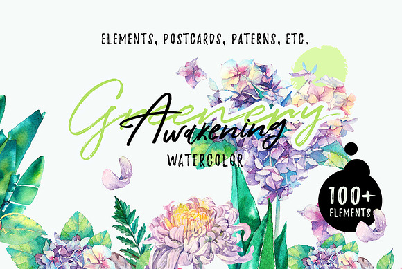 Greenery Awakening in Illustrations - product preview 10