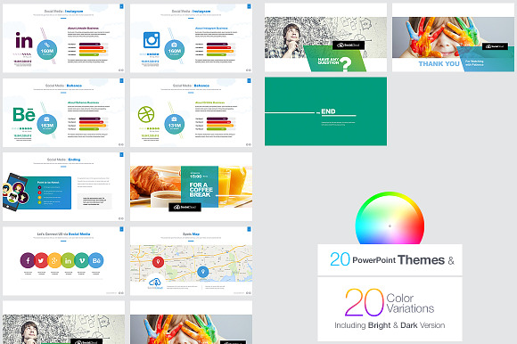 Social Media Powerpoint in PowerPoint Templates - product preview 4