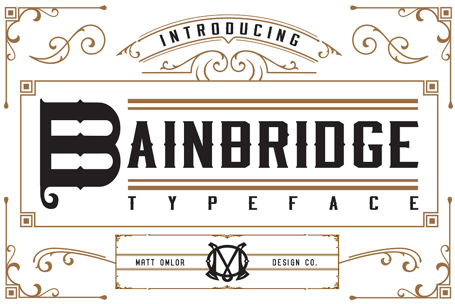 Bainbridge Typeface in Display Fonts - product preview 8