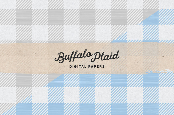 Pastel Plaid Vintage Digital Papers in Patterns - product preview 2