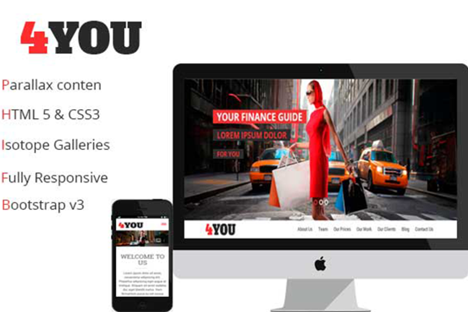 4YOU – One Page Event / Product Boot in Bootstrap Themes - product preview 8