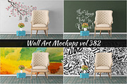 Wall Mockup - Sticker Mockup Vol 382